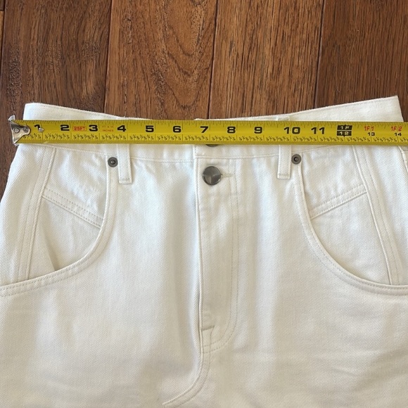 White Denim FRAME skirt - Picture 8 of 13